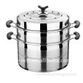 2 layers stainless steel steamer pot